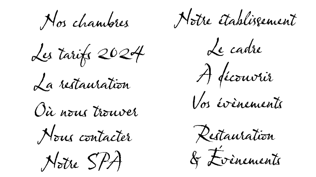 titres de sections du site