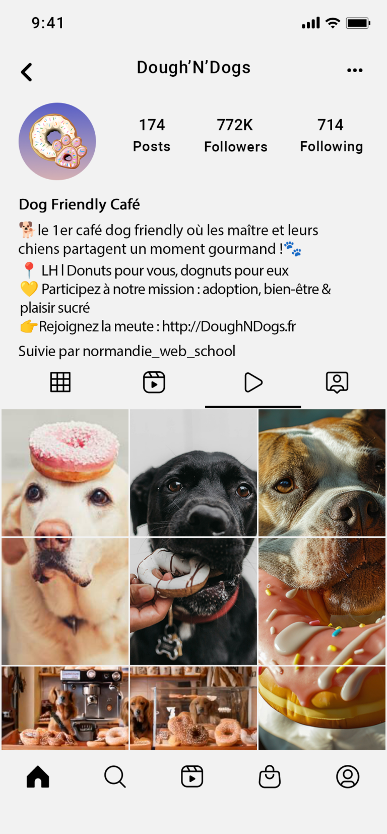 profil instagram Dough'N'Dough